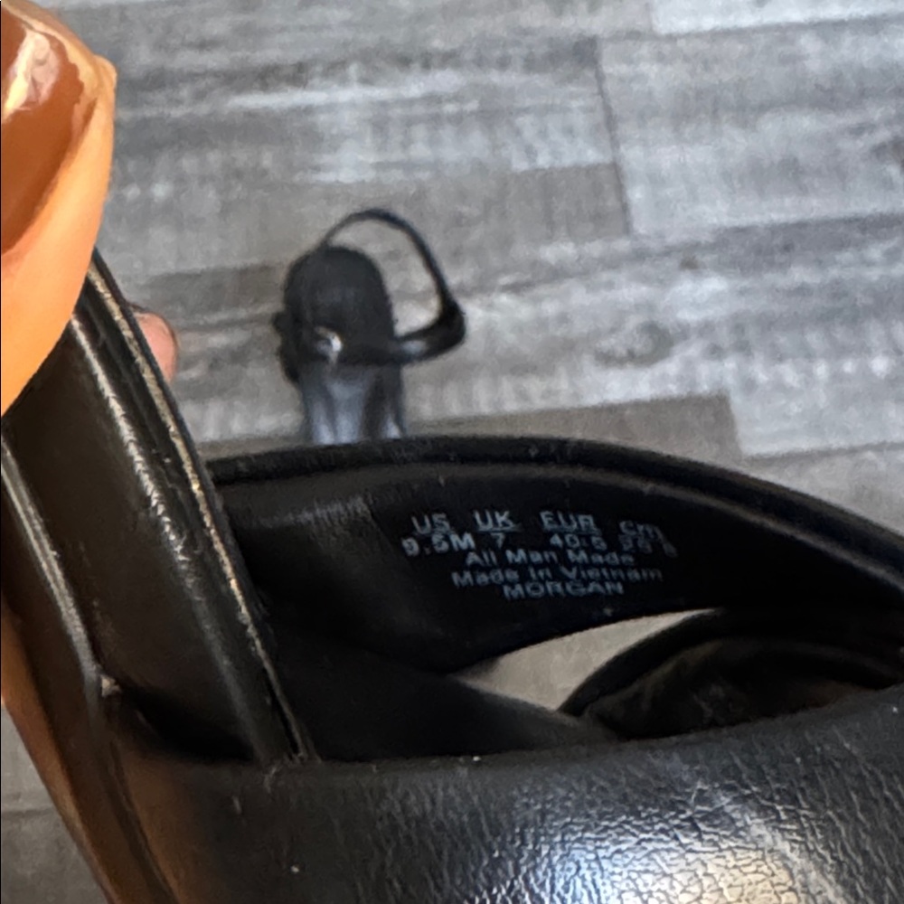 NATURALIZER Morgan Dress Black Sandal Heels size 9.5 - Picture 5 of 7
